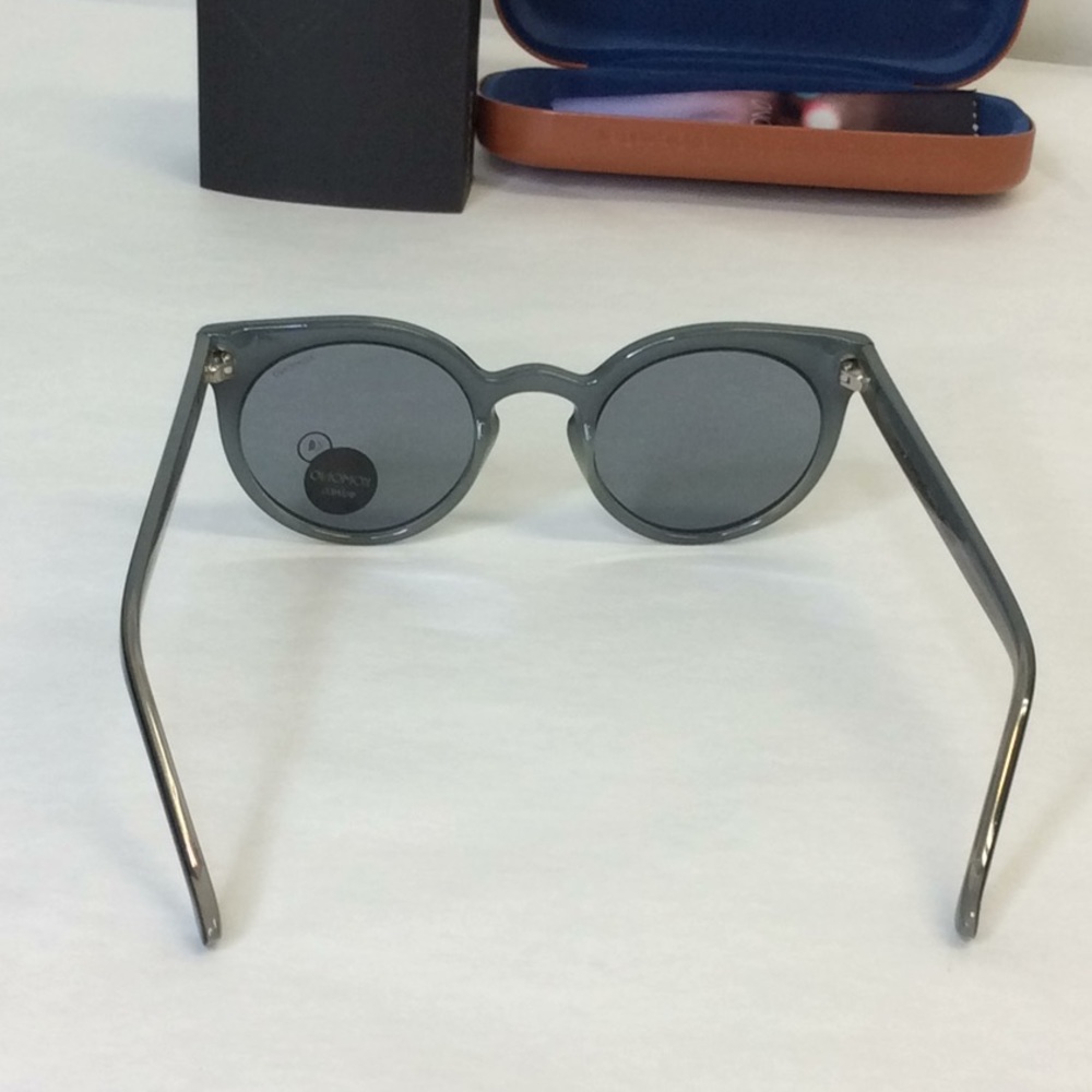 KOMONO sunglasses cat eye LULU Black Green NEW - Picture 5 of 11